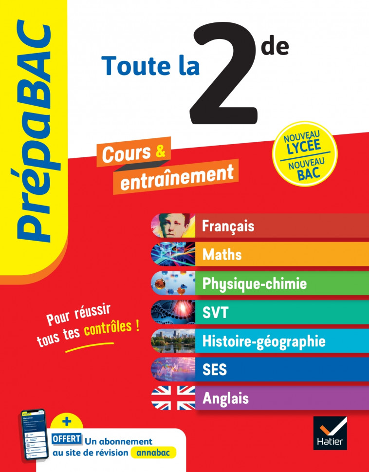 Prépabac Le tout-en-un 2de (toutes les matières) - 2024-2025 -   - HATIER