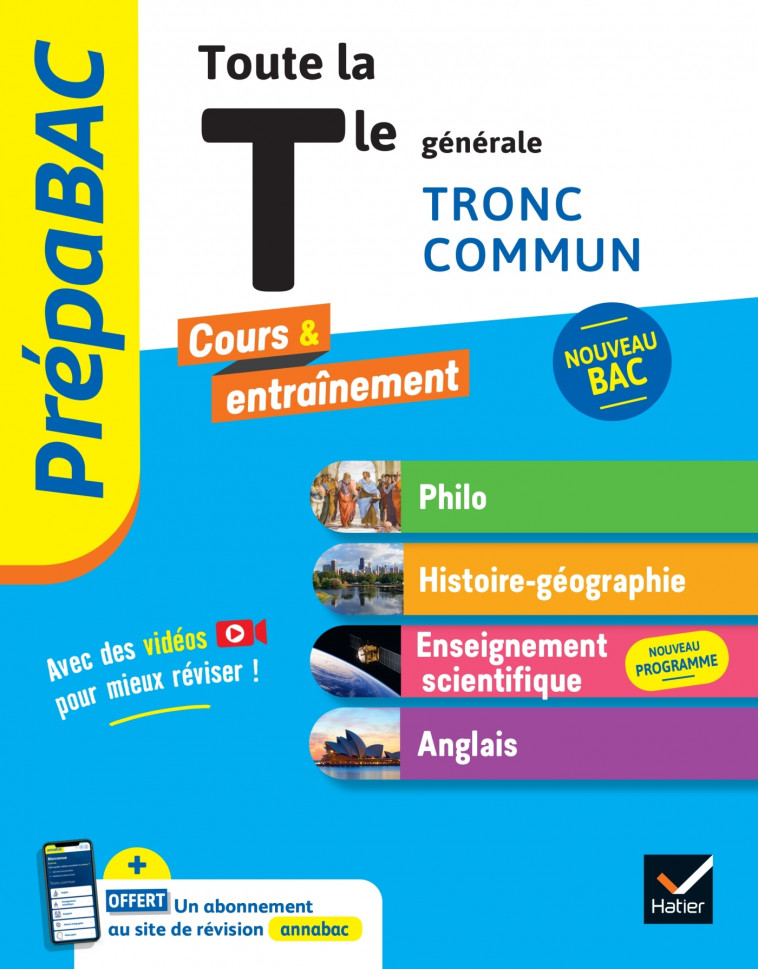 Prépabac Toute la Tle générale (tronc commun) - Bac 2025 (toutes les matières) - Brousmiche Johnny, Renaud Jean-Philippe, Berthelot Jean-Paul, Blin Arnaud, Cantaloube Marc, D'Orlando Grégory, Dion Ludovic, Le Floch Laurent, Le Grand Alain, Maitrepierre Is