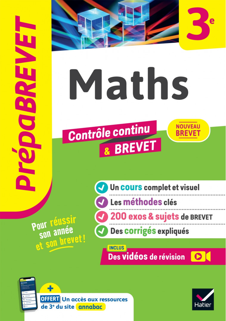 Prépabrevet Maths 3e - Nouveau Brevet 2025 - Bureau Caroline, Bureau Jean-Pierre, Michaud Emmanuelle - HATIER