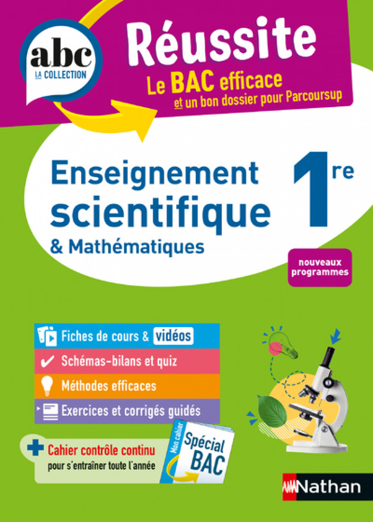 ABC Réussite Enseignement Scientifique 1re - Camara Christian, Gaston Claudine, Marteau-Bazouni Karine - NATHAN