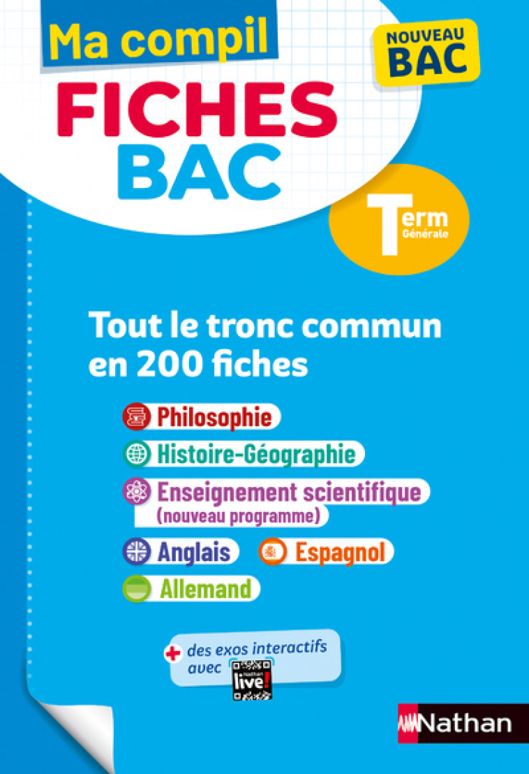 Ma Compil Fiches BAC Terminale Tronc commun - Grissault Katy, Benbassat Laetitia, Fouletier Fredéric, Gaillot Adèle, Jezequel Pascal, Marzin Servane, Ouazine Garance, Protais Johann, Rajot Alain, Soumah Evelyne, Vidil Cécile, Camara Christian, Gaston Clau