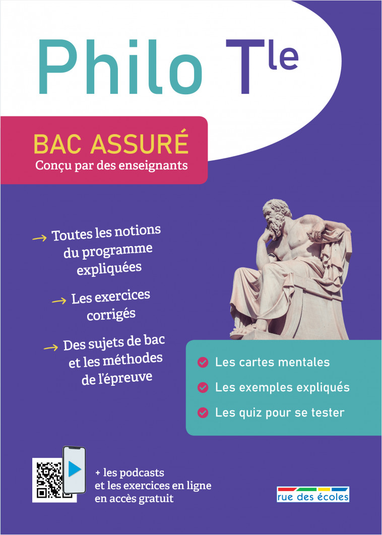 Bac assuré - Philosophie Terminale - Collectif  - RUE DES ECOLES