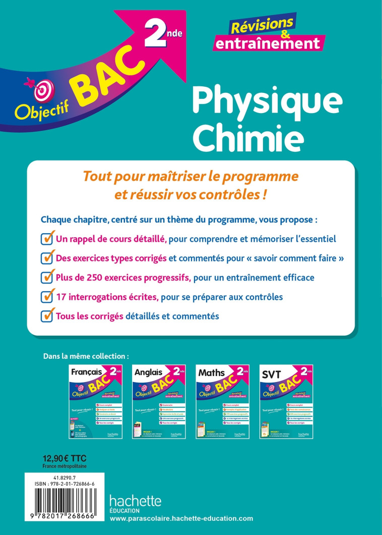 Objectif BAC Physique-Chimie 2nde - Anne Laure Ramon - HACHETTE EDUC