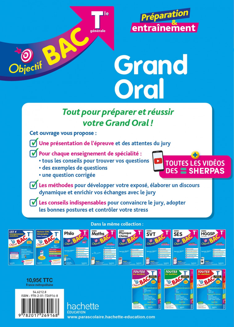 Objectif BAC Tle spécialité Grand Oral - De Lisle Isabelle, Beauthier Sylvie - HACHETTE EDUC