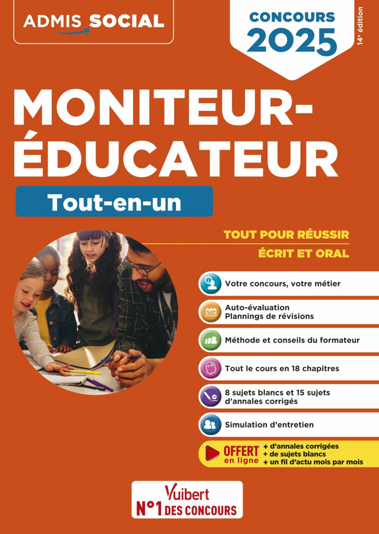 Concours Moniteur-éducateur - Le tout-en-un - Billet Michel, Furstos Eric, Bergeron Georges - VUIBERT