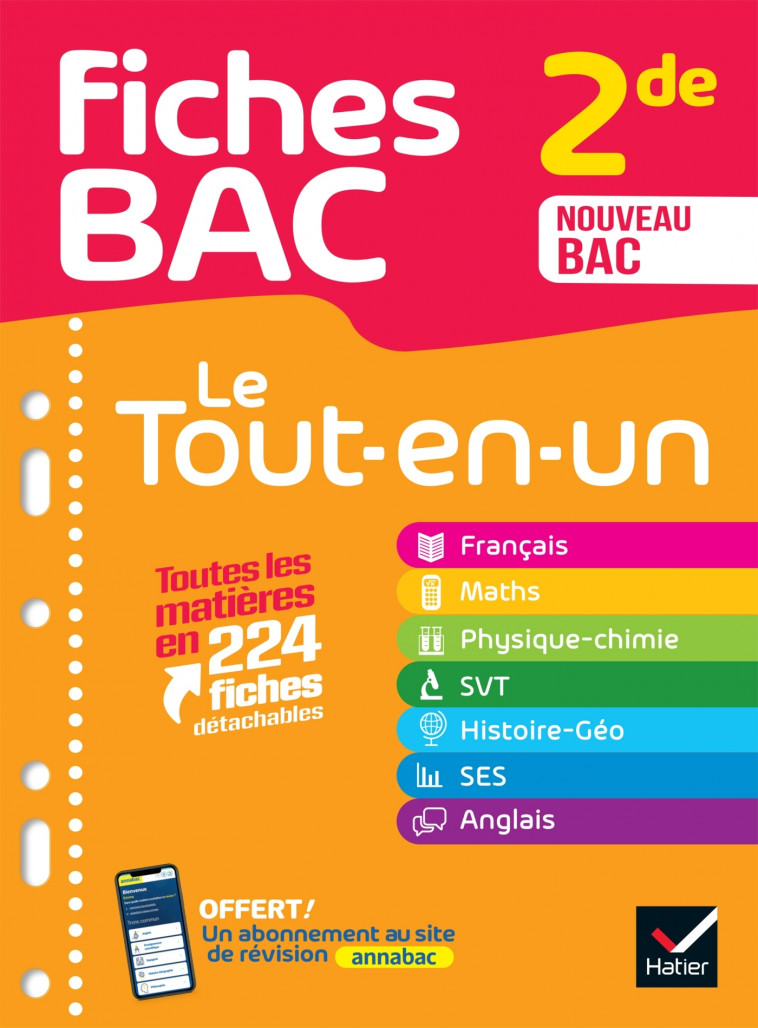 Fiches bac - Le Tout-en-un 2de (toutes les matières) - 2024-2025 -   - HATIER