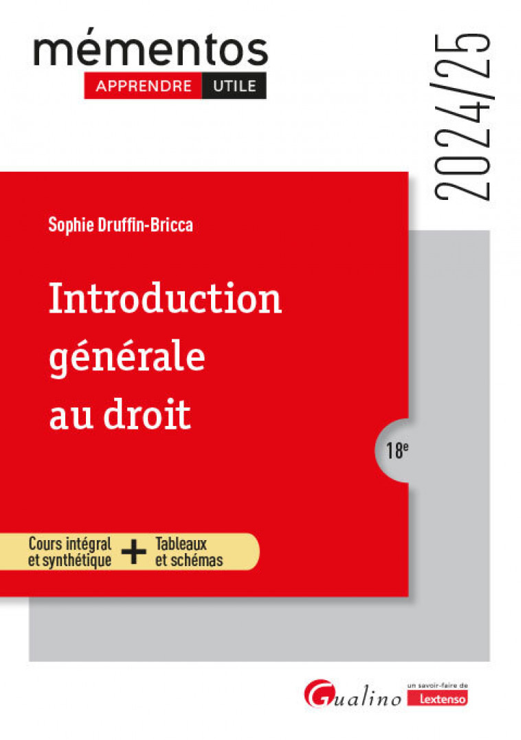 Introduction générale au droit - Henry Laurence Caroline, Druffin-Bricca Sophie - GUALINO