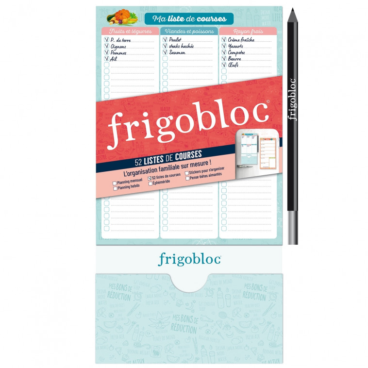 FRIGOBLOC - 52 LISTES DE COURSES -  PLAYBAC EDITIONS,   - PLAY BAC