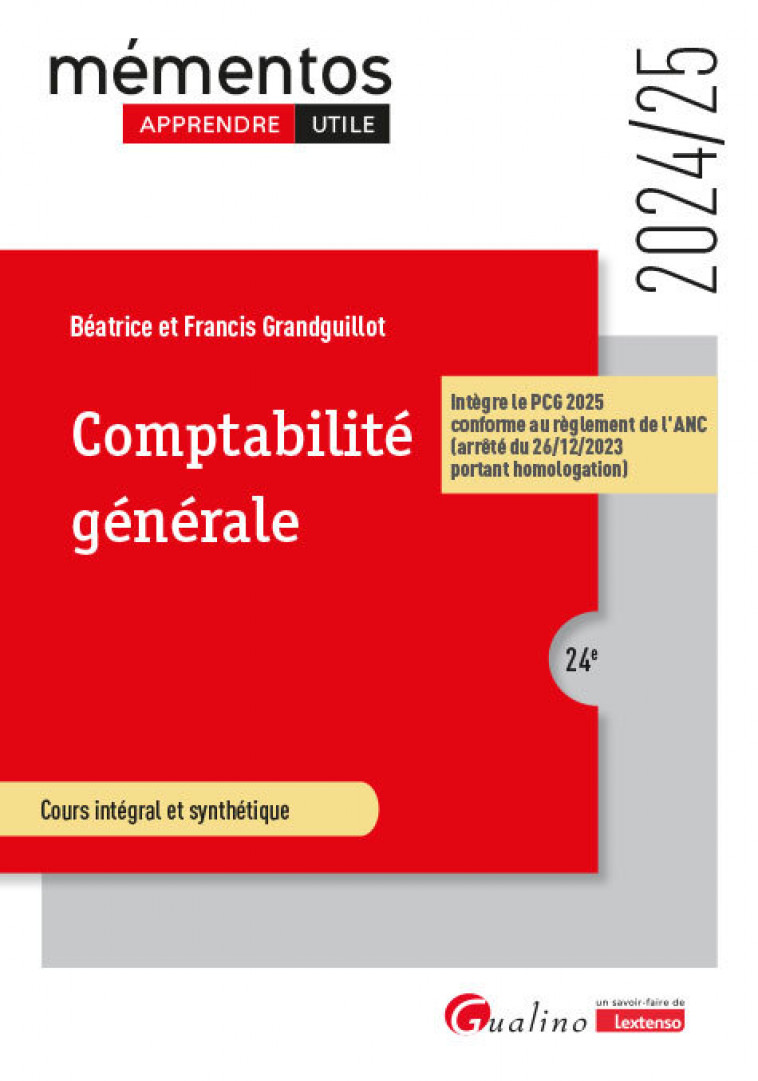 Comptabilité générale - Béatrice Grandguillot, Francis Grandguillot - GUALINO