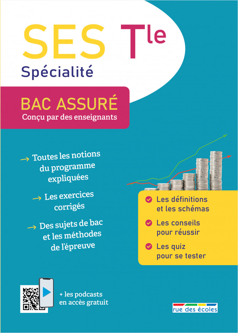 Bac assuré - Spécialité SES - Terminale -  Collectif - RUE DES ECOLES