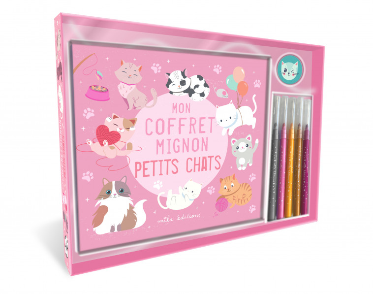 Mon coffret mignon - Petits chats -  Collectif - MILA