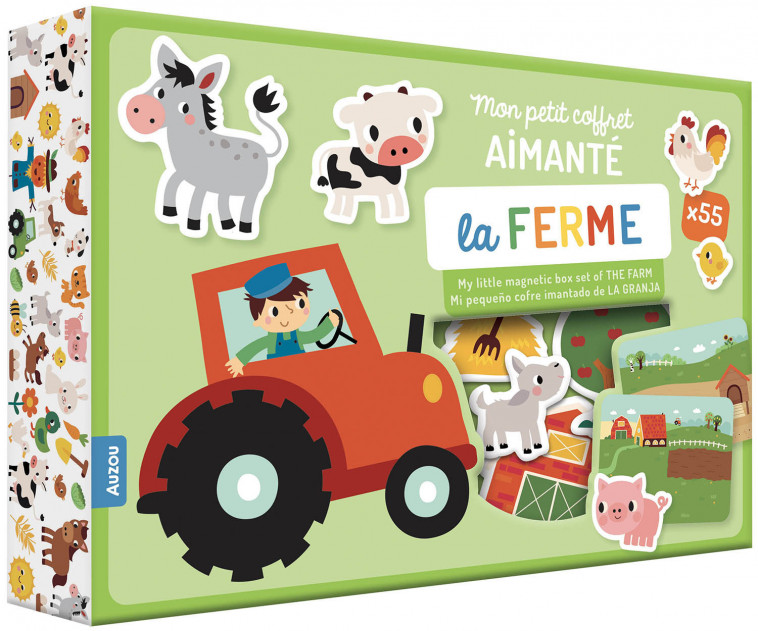 MON PETIT COFFRET AIMANTÉ - LA FERME - Deborah Van De Leijgraaf - AUZOU