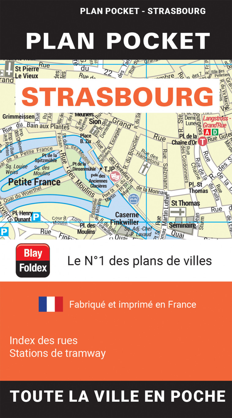 STRASBOURG PLAN POCKET 2024 -  BLAY-FOLDEX - BLAY