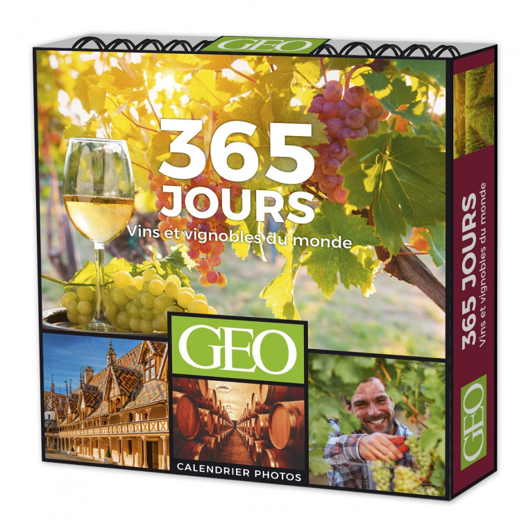 365 JOURS VINS ET VIGNOBLES DU MONDE - CALENDRIERS GEO -   - PLAY BAC