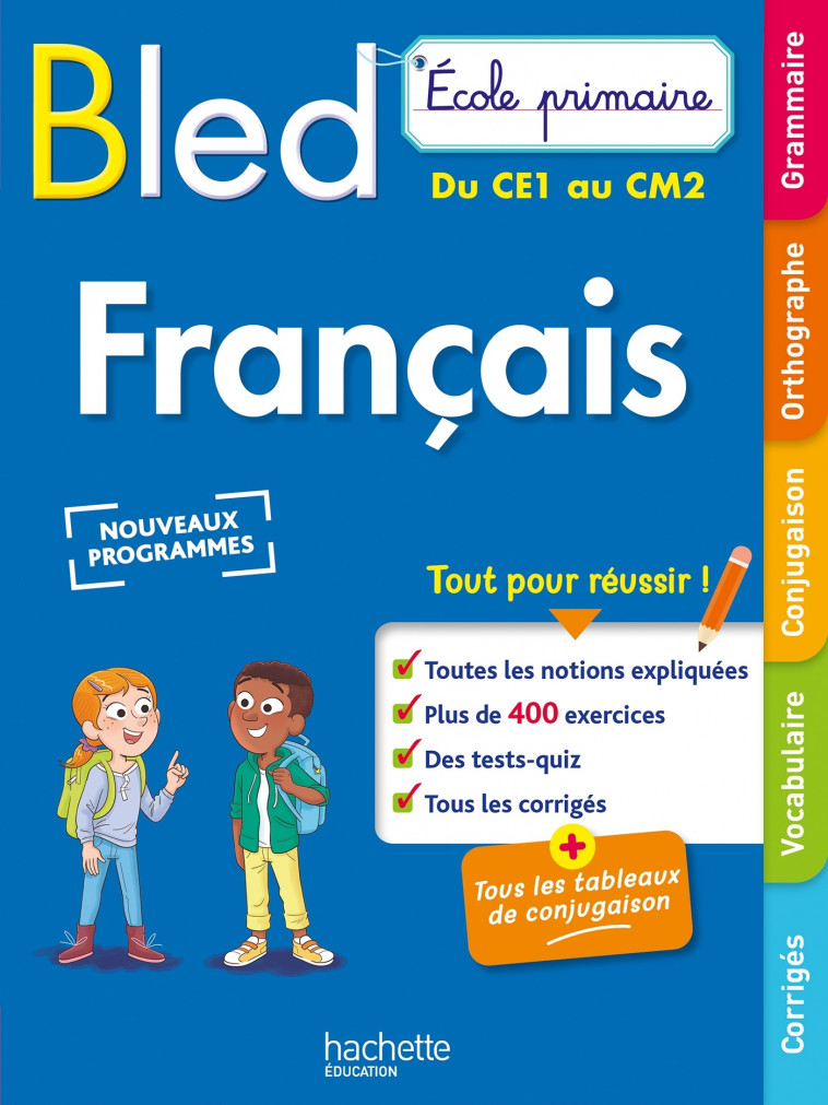 Bled Ecole primaire Français du CE1 au CM2 - Claude Couque - HACHETTE EDUC