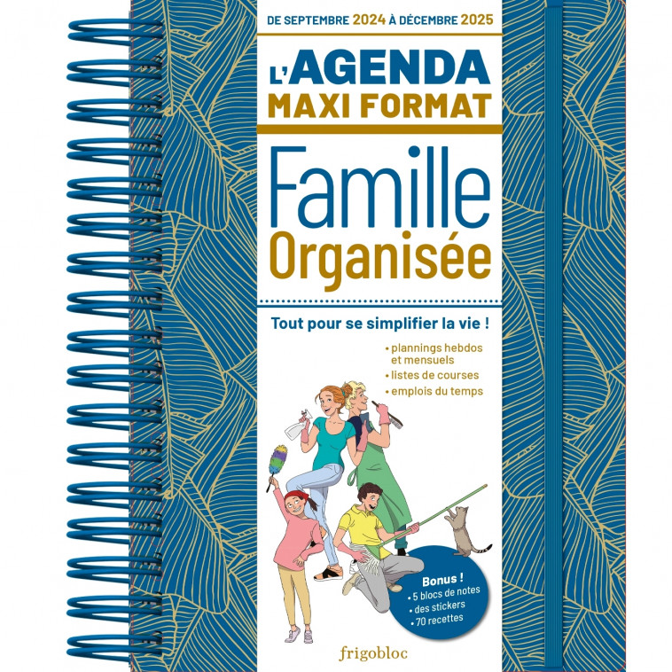 L'agenda maxi format de la famille organisée 2025 (de sept. 2024 à déc. 2025) - XXX - PLAY BAC