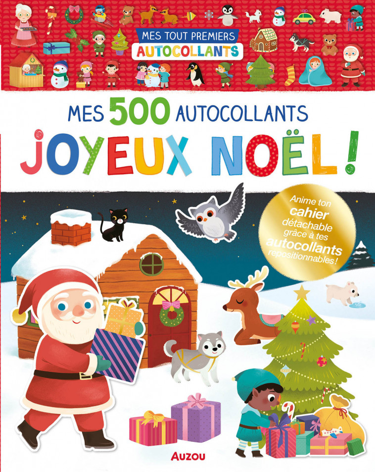 MES TOUT PREMIERS AUTOCOLLANTS - 500 AUTOCOLLANTS JOYEUX NOËL ! - Yi-hsuan Wu - AUZOU