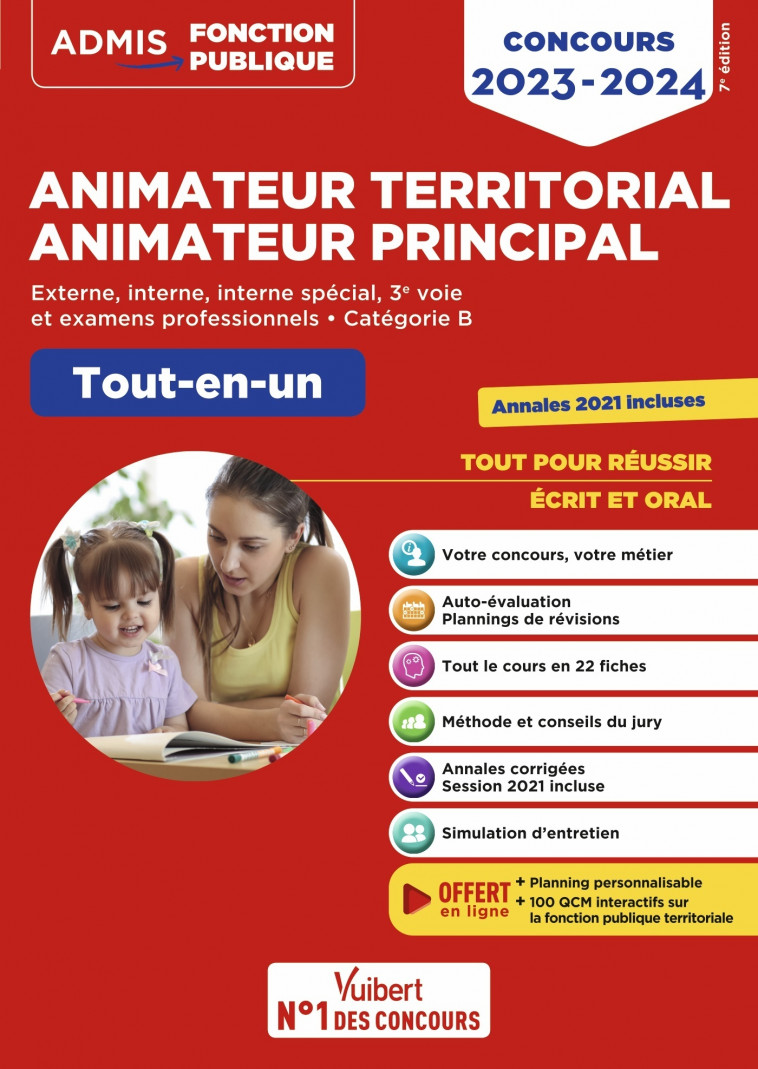 Concours Animateur territorial et Animateur principal - Catégorie B - Tout-en-un - Olivier Bellégo - VUIBERT