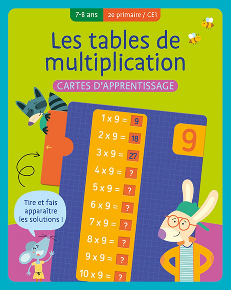 Cartes d'apprentissage - Les tables de multiplication (7-8 a.) - 2e primaire/CE1 -  Collectif, PETRA THEISSEN, PETRA - CHANTECLER