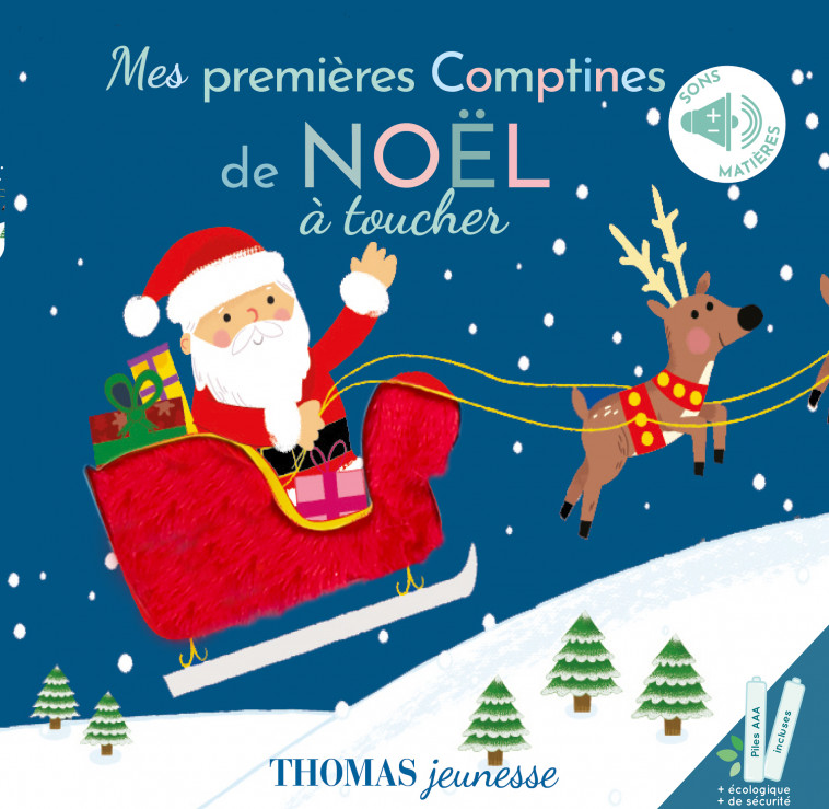 Mes premières comptines de Noël à toucher - Arthur Beauregard, Kevin Payne - THOMAS EDITIONS