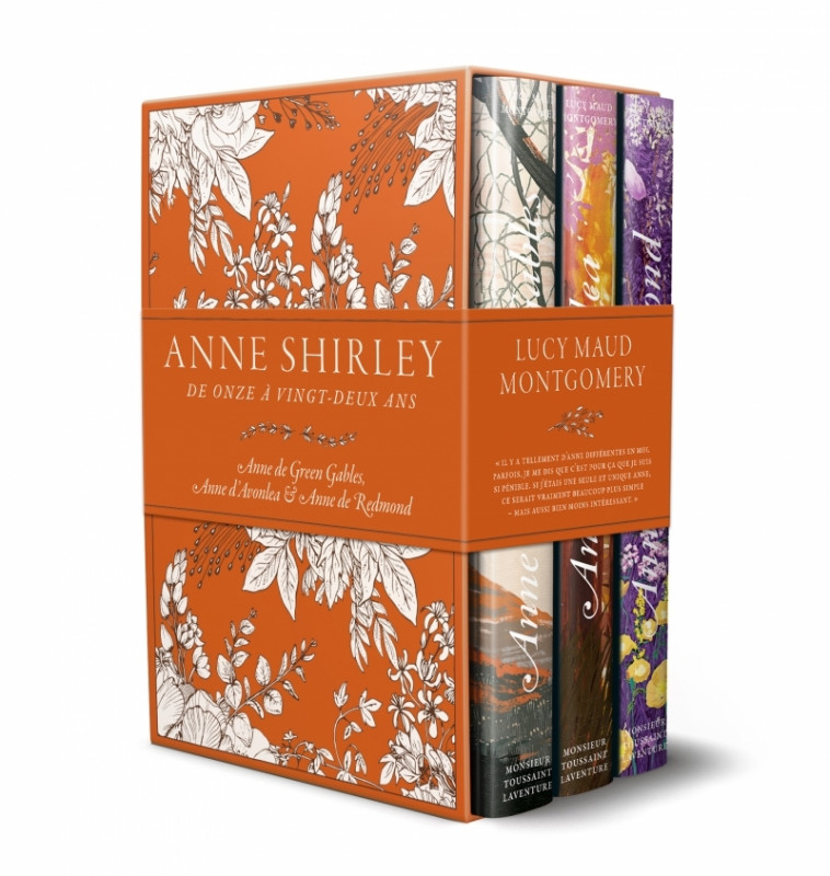 Coffret saga Anne Shirley 1 à 3 - De onze à vingt deux ans - Lucy Maud Montgomery - LOUVERTURE