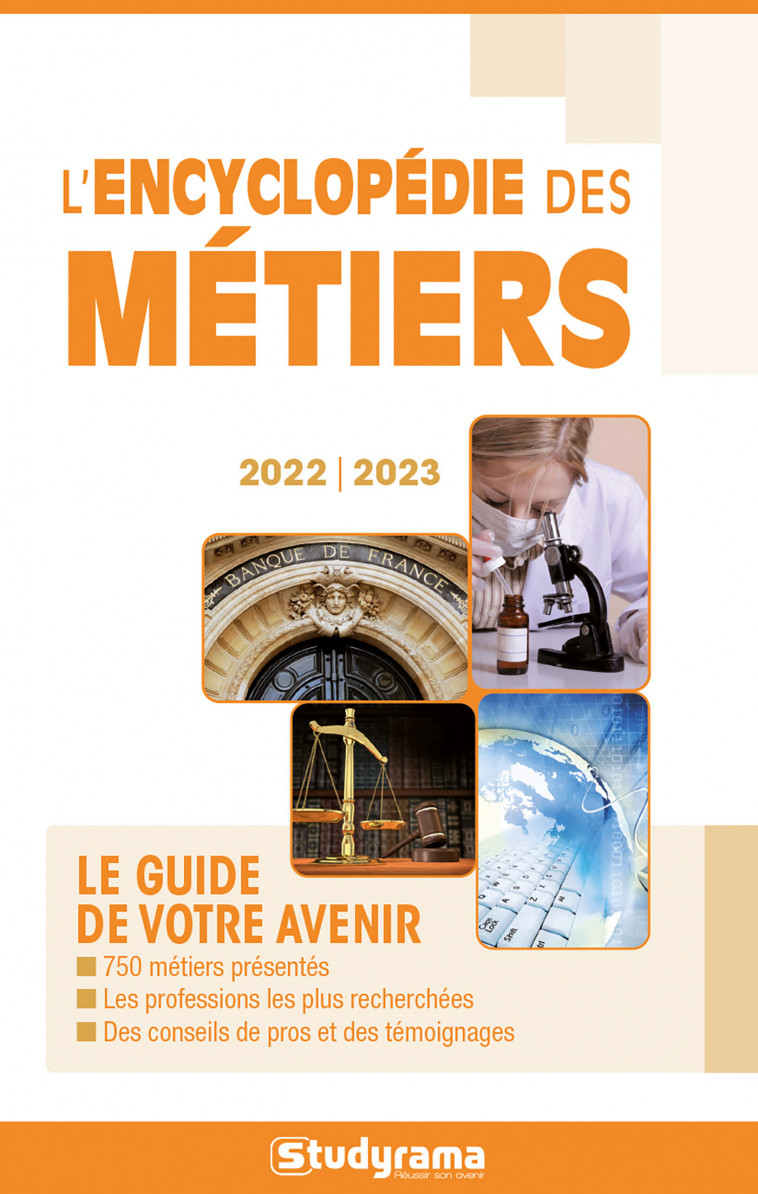 L'encyclopédie des métiers 2022-2023 -  Studyrama - STUDYRAMA