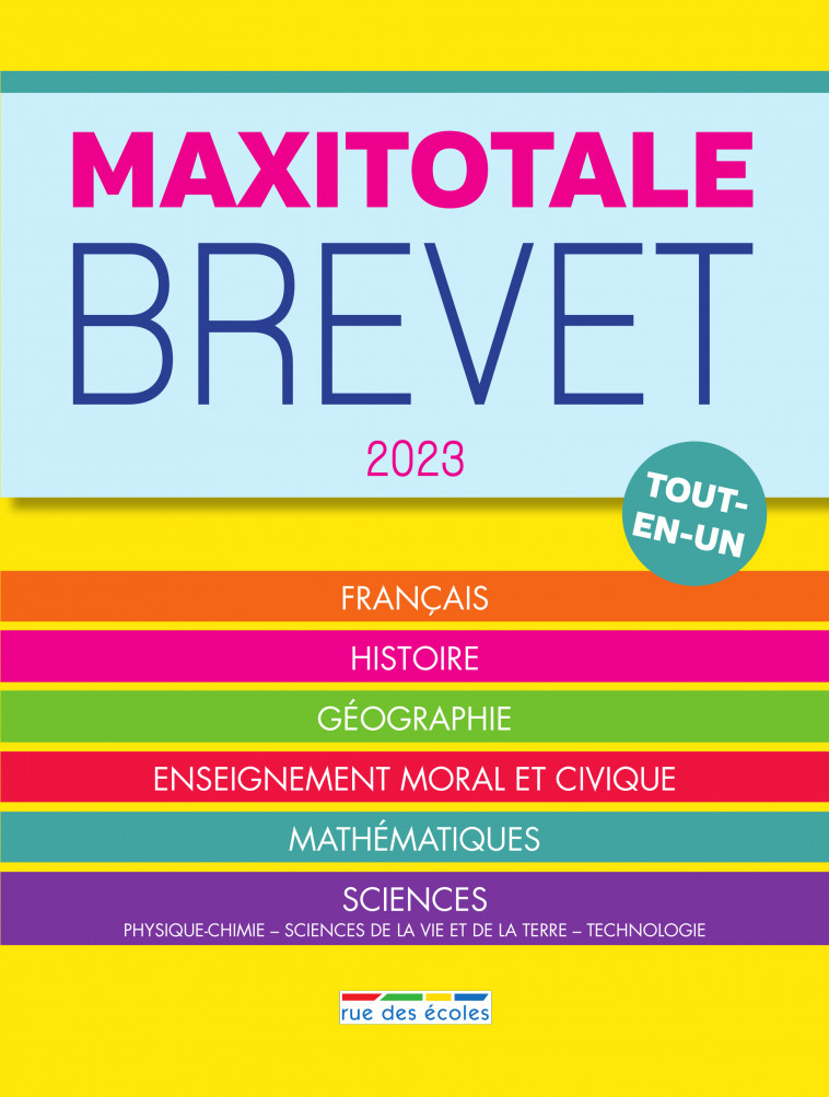 Maxitotale 2023 brevet 3e -  Collectif - RUE DES ECOLES