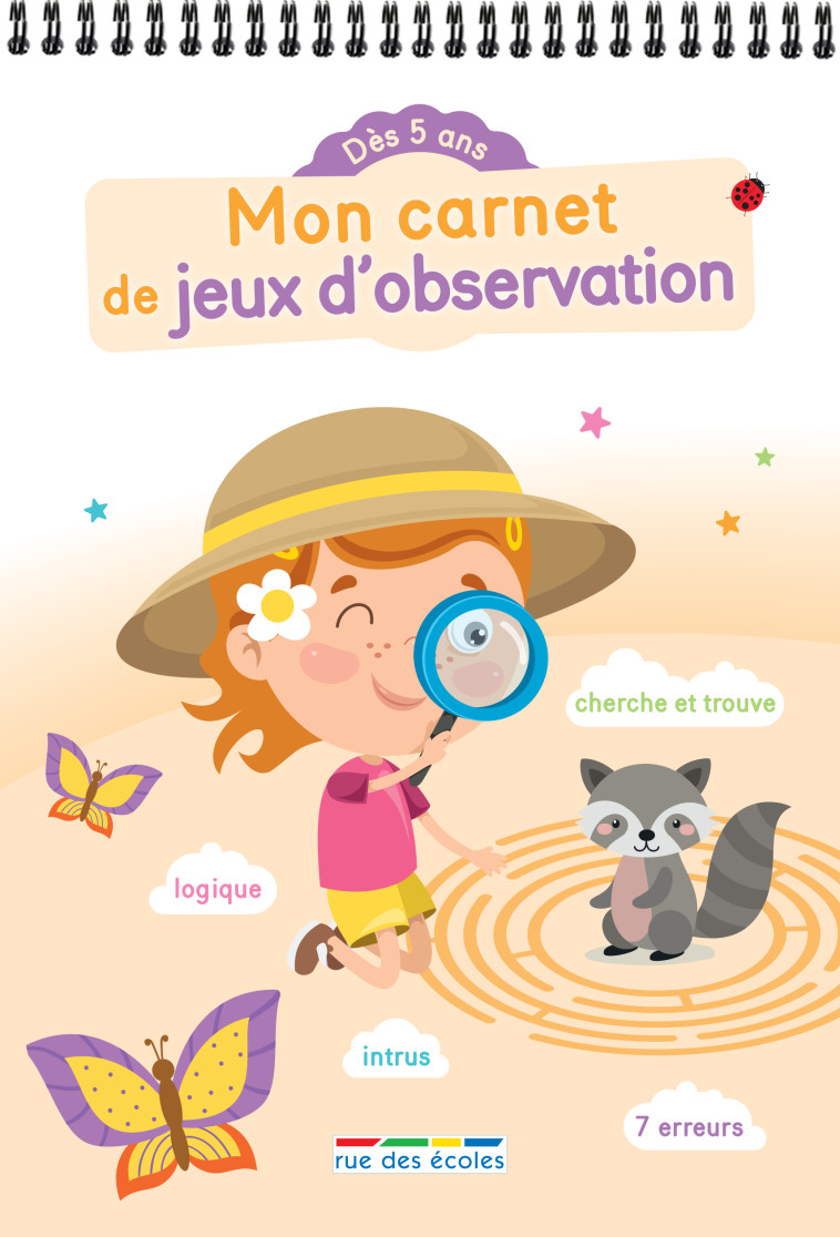 Mon carnet de jeux d'observation -  Collectif - RUE DES ECOLES