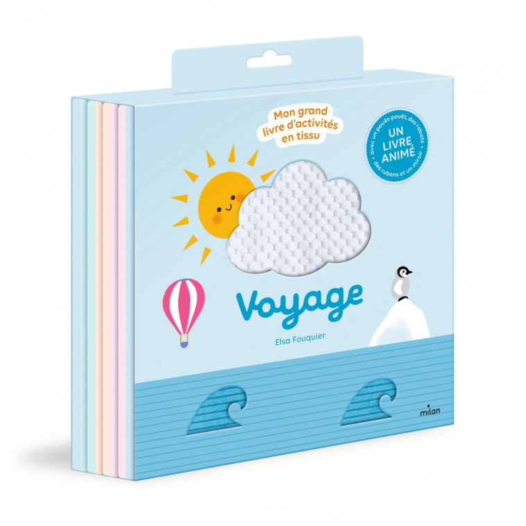 Voyage - Mon grand livre d'activités en tissu - Elsa Fouquier - MILAN