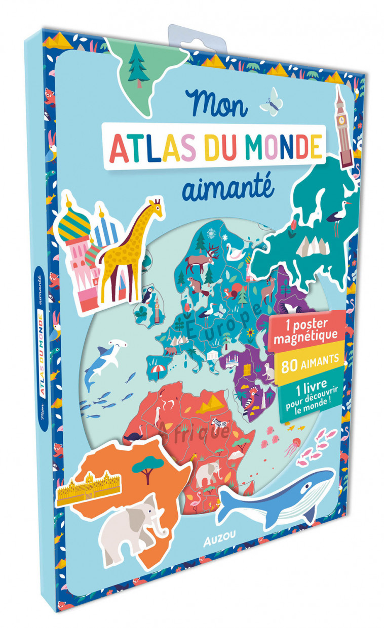 MON ATLAS DU MONDE AIMANTÉ - Nadia TAYLOR - AUZOU