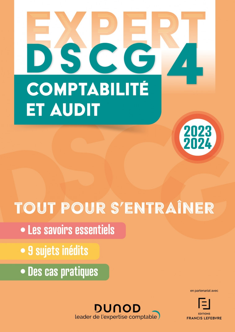 DSCG 4 - EXPERT - Comptabilité et audit 2023-2024 - Kada MEGHRAOUI, Nassim Drouaz, Patrick Pinteaux, Jérôme Weydert, Jean-Michel Palou - DUNOD