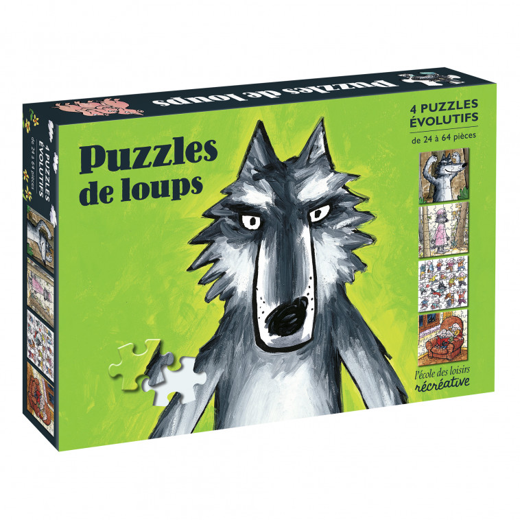 4 puzzles évolutifs loup -  Ramos Mario, Mario Ramos - EDL