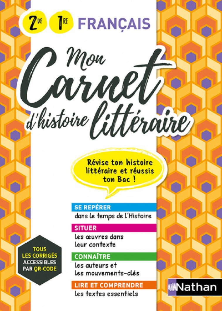 Mon carnet d'histoire littéraire - 1ère/ 2nde - 2022 - Adrien David, Vincent Blin, Lise Campy-Weis, Maxime Durisotti, Anne-Marie Garcia, Eric Luczak, David Martin, Alexandra de Montaigne, Marie Panter, Estelle Planchon, Domitille Riviere, Fabrice Sanchez,