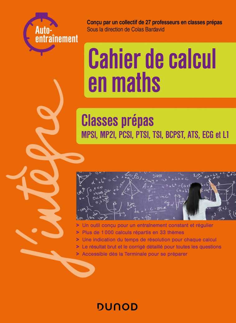 Cahier de calcul en maths - Colas Bardavid - DUNOD