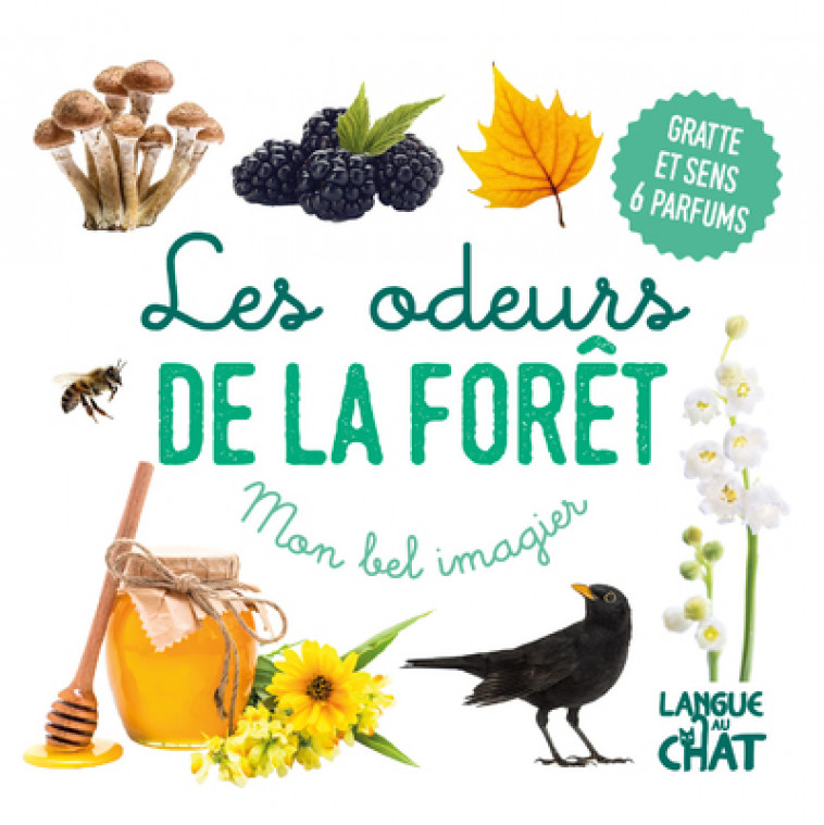 Mon bel imagier des odeurs - Les odeurs de la forêt - Gratte et sens 6 parfums - Collectif Collectif,  Collectif - LANGUE AU CHAT