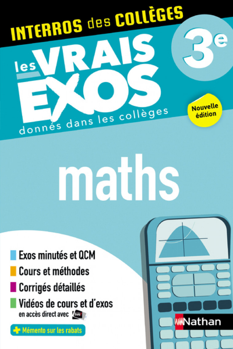 Interros des Collèges Maths 3e - Lucie-Anne Billy, Axelle Bezard-Falgas - NATHAN