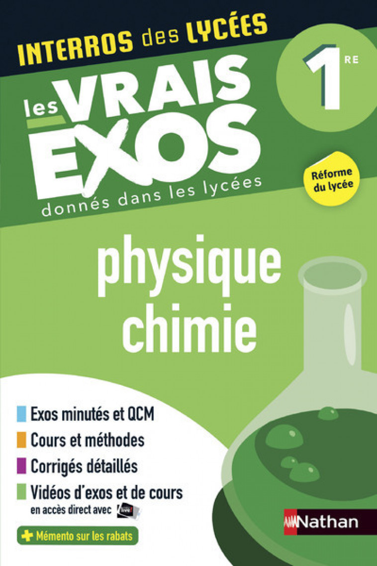 Interros des Lycées Physique Chimie 1re - Cyriaque Cholet, Stéphane Bimbot - NATHAN