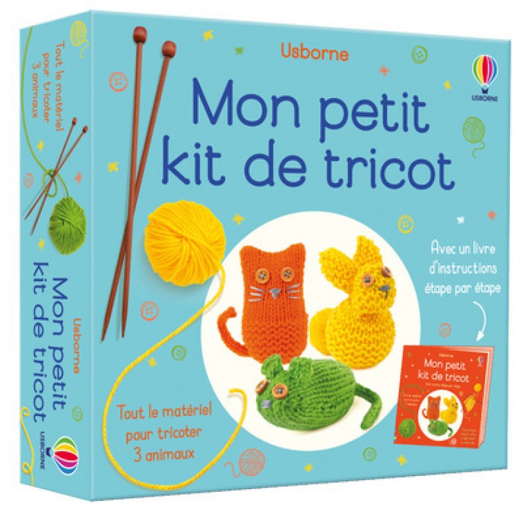 Mon petit kit de tricot - Sarah Hull, Ian McNee, Nelupa Hussain, Véronique Duran - USBORNE