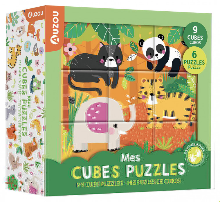 MES CUBES PUZZLE - ANIMAUX MIGNONS - XXX - AUZOU