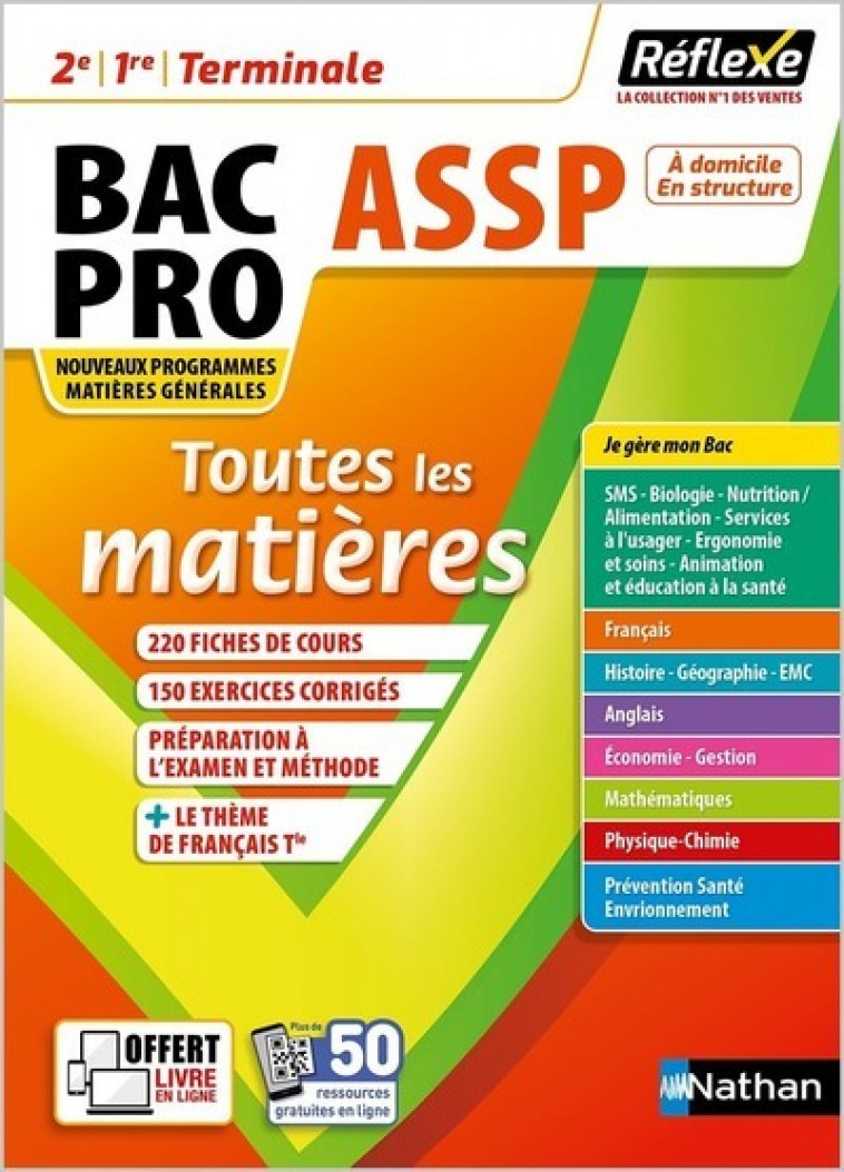 Toutes les matières Bac PRO ASSP - Réflexe - Tome 14 - Élisabeth Baumeier, Stéphane Boulet, Martine Deconinck, Sophie Delauney, Christophe Desaintghislain, Caroline Lavaivre, M.-L. Perillat-mercerot, Blandine Savignac, M.C Senechal, Annie Zwang, Caroline 