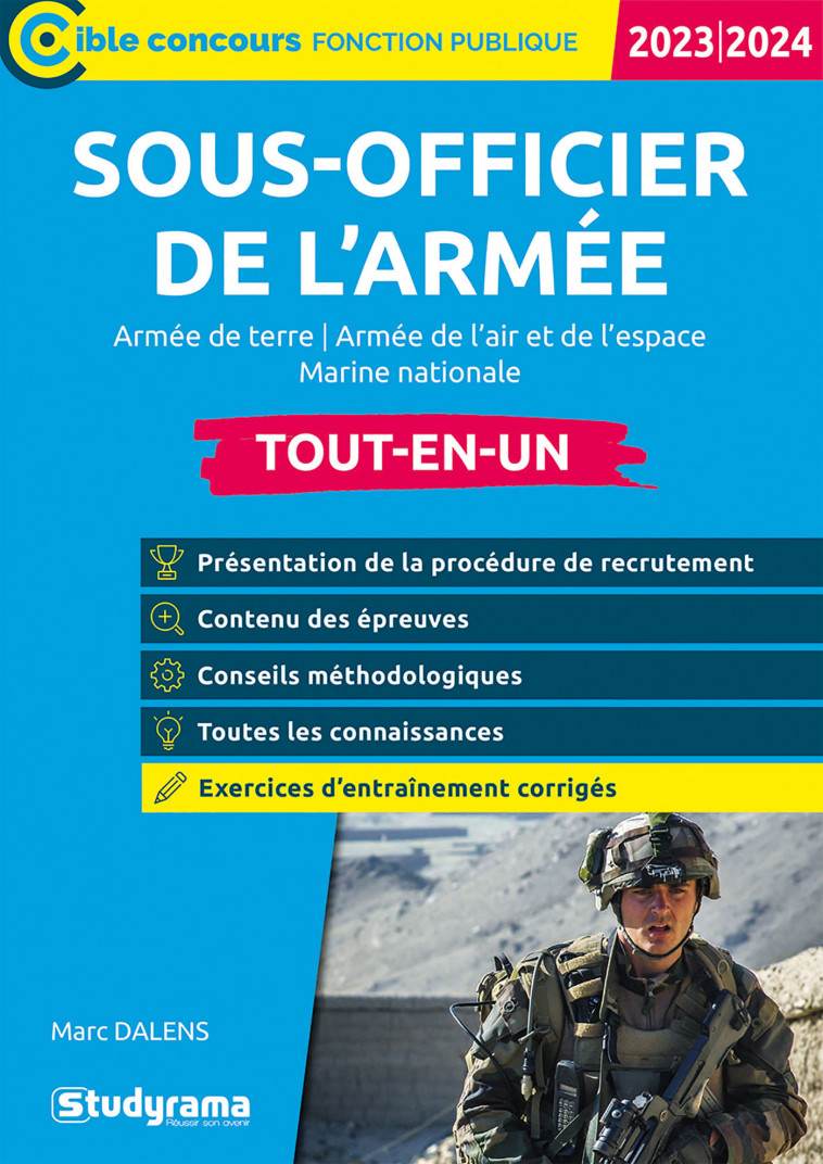 Sous-officier de l’armée – Tout-en-un - Marc Dalens - STUDYRAMA