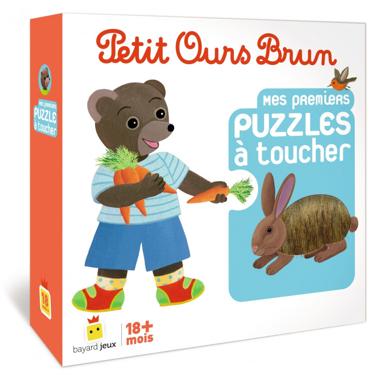 Jeu Petit Ours Brun - Mes premiers puzzles à toucher - Danièle Bour, Laura Bour - BAYARD JEUNESSE