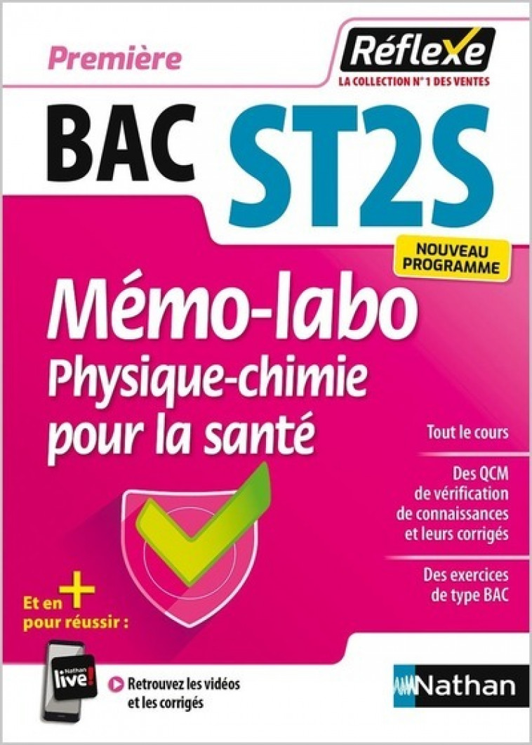 Mémo-labo Bac ST2S - Physique-Chimie pour la santé Première - Réflexe N° 34 - Collectif Collectif, Jean-Luc Azan,  Collectif - NATHAN