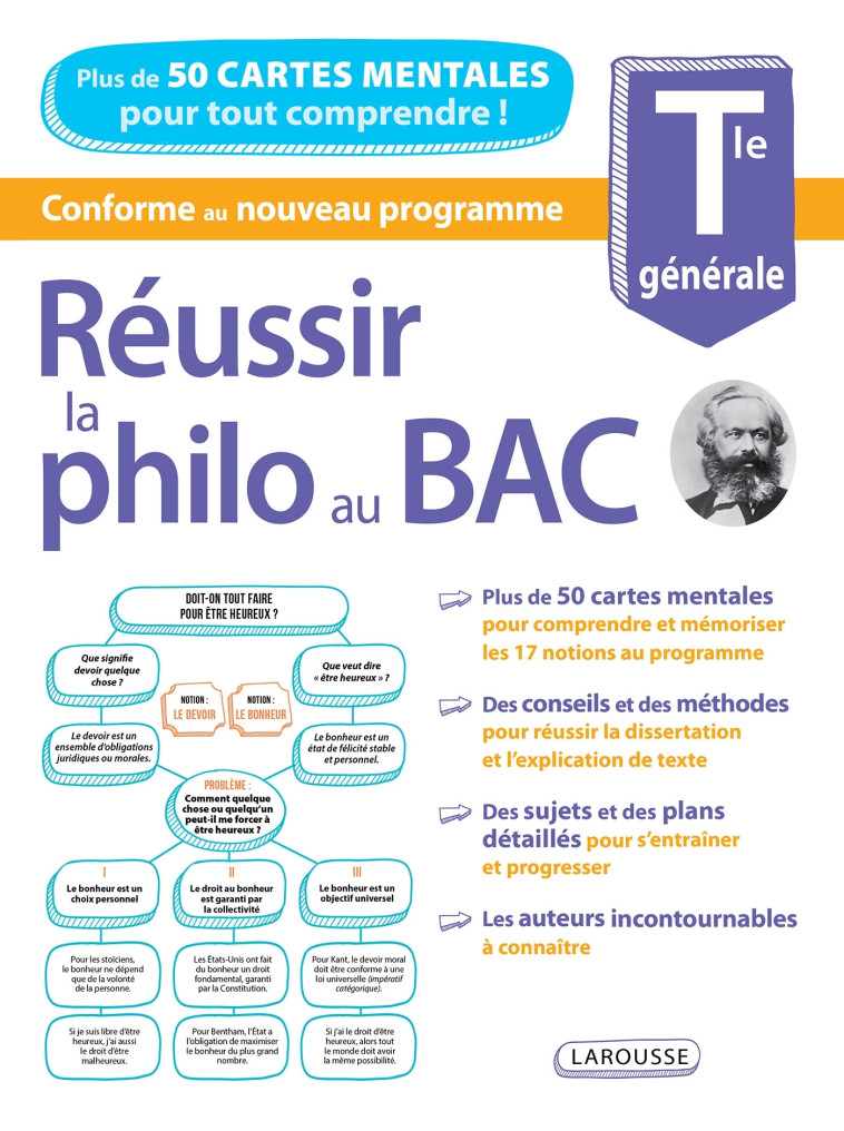 REUSSIR LA PHILO AU BAC, AVEC DES CARTES MENTALES - Arthur Guezengar - LAROUSSE