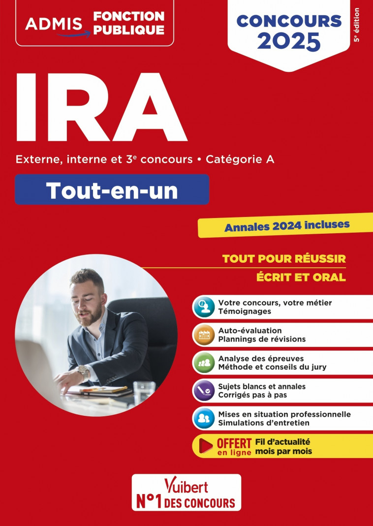 Concours d'accès aux IRA - Catégorie A - Tout-en-un - Hervé Macquart, Pascal Lepretre, Armelle Guyomarc’h, Sandrine Dangreville, Hervé Macquart, Pascal Lepretre, Armelle Guyomarc’h, Sandrine Dangreville - VUIBERT