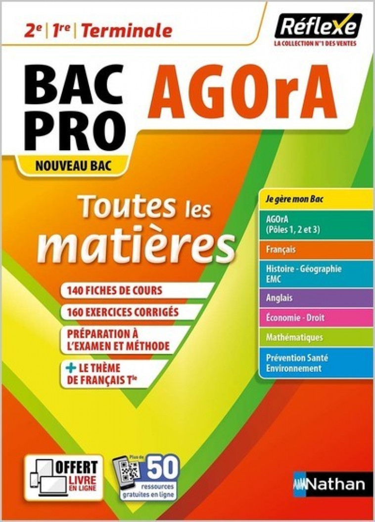 Tout en un Bac Pro Agora Réflexe - 2022 - Thierry Gonzalez, Nathalie Sebban - NATHAN