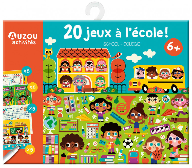 MA POCHETTE DE JEUX - 20 JEUX À L'ÉCOLE - Pintachan Pintachan,  Pintachan - AUZOU