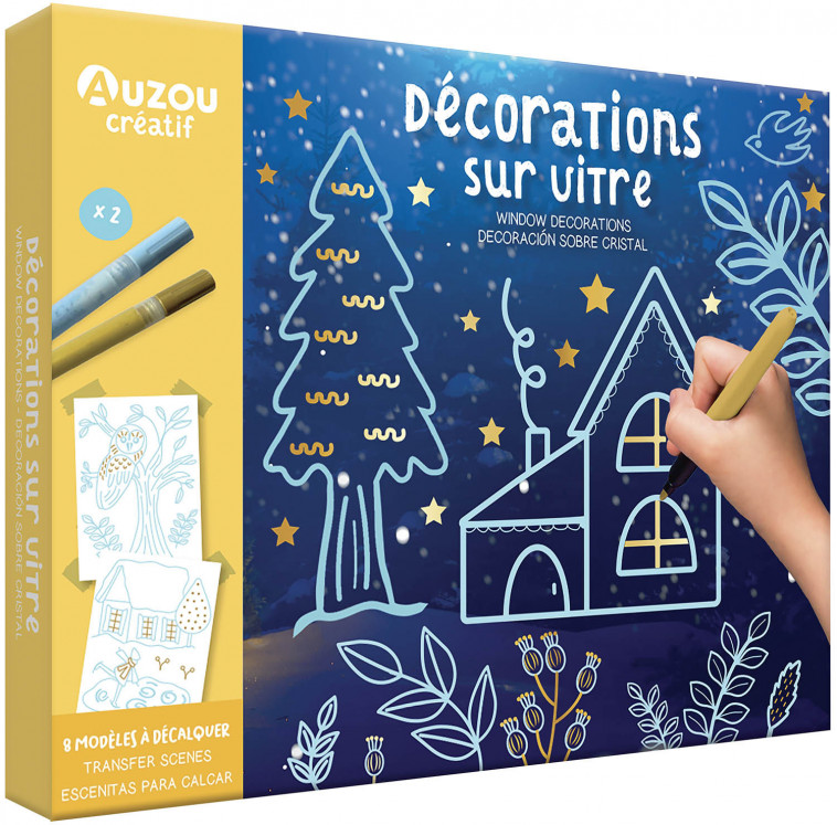 MON COFFRET D'ARTISTE - DÉCORATIONS SUR VITRE - Mel Armstrong Mel Armstrong,  Mel Armstrong,  Mel Armstrong - AUZOU