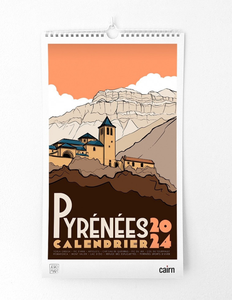 CALENDRIER PYRENEES 2024 -  Jobomart,  AA.VV. - CAIRN