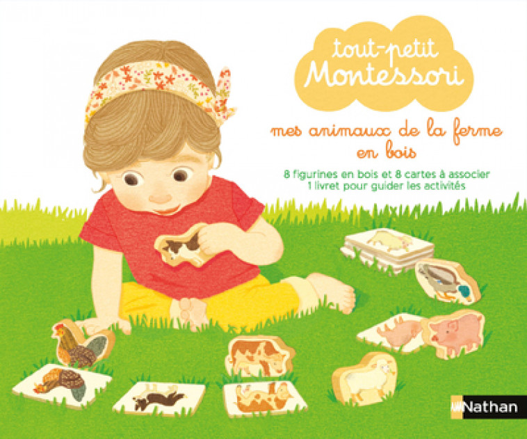 Tout-petit Montessori - Mes animaux de la ferme en bois - Delphine Roubieu, Mizuho Fujisawa - NATHAN